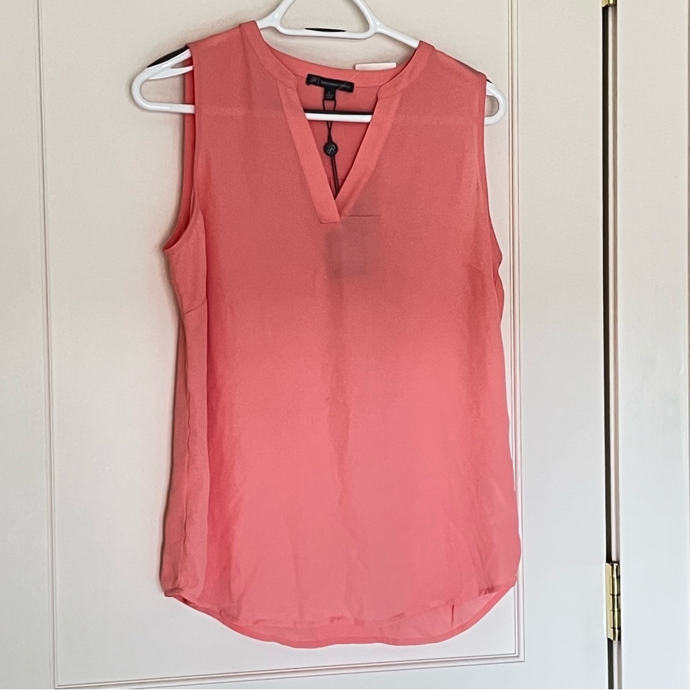Adrianna Papell Coral Sleeveless V-Neck Camisole